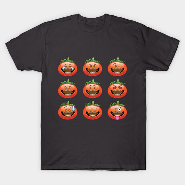 Tomatohead Emojis T-Shirt by halegrafx